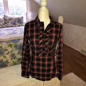 Talbots Plaid Shirt NWOT Size 2